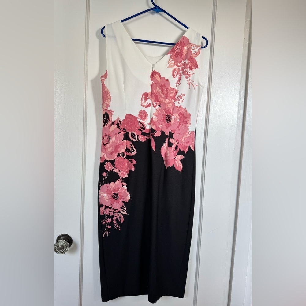Floral Dress Set with Short Jacket - Picture 3 of 5
